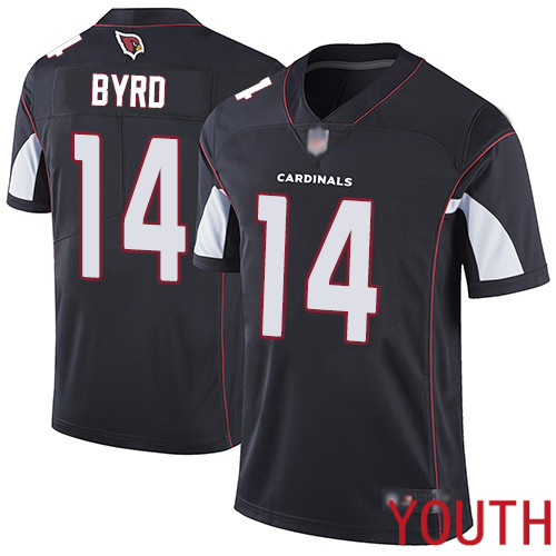 Arizona Cardinals Limited Black Youth Damiere Byrd Alternate Jersey NFL Football #14 Vapor Untouchable->youth nfl jersey->Youth Jersey